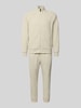 BOSS Green Regular fit sweatpak van katoenmix, model 'TRACKSUIT SET' Offwhite