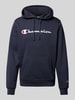 CHAMPION Hoodie mit Label-Stitching Marine