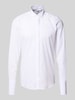 OLYMP Level 5 Body Fit Smokinghemd mit verdeckter Knopfleiste Weiss