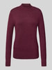 Christian Berg Woman Sweter z dzianiny ze stójką Wiśniowy melanż