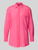 HUGO Relaxed Fit Hemdbluse in Crinkle-Optik Modell 'Elodina' Pink