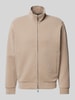 Emporio Armani Sweatjacke mit Label-Print Taupe