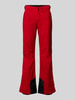 LUHTA Flared stoffen broek met ritszakken, model 'KUMPULA' Rood