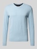 Tom Tailor Regular fit pullover van puur katoen  Blauw