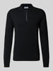 Antony Morato Gebreide pullover met polokraag Zwart