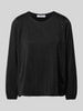 ZABAIONE Blusenshirt mit Rundhalsausschnitt Black