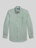 Polo Ralph Lauren Custom Fit Freizeithemd aus Baumwoll-Mix Gruen