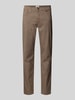 Brax Stoffen broek met viscose in 5-pocketmodel, model 'Cadiz' Beige