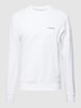 CK Calvin Klein Sweatshirt mit Label-Detail Weiss