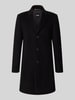 BOSS Slim Fit Funktionsmantel aus Woll-Mix Modell 'HYDE' Black