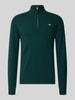 Gant Regular Fit Pullover mit Strick-Optik aus reiner Lammwolle Dunkelgruen