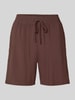 Soyaconcept Shorts aus Viskose mit elastischem Bund Modell 'RADIA' Dunkelbraun