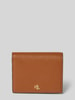 Lauren Ralph Lauren Lederportemonnaie mit Label-Applikation Cognac