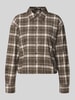 OPUS Regular fit blouse met lange mouwen van puur katoen model 'Flakaro' Zwart