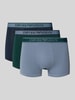 Emporio Armani Trunks mit Label-Bund im 3er-Pack Gruen