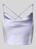 Jake*s Cocktail Kort cocktailshirt met vetersluiting aan de achterkant Lavendel