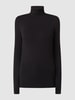 MaxMara Leisure Shirt met lange mouwen en col, model 'Dede' Zwart