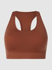 Saisei Bustier mit wattierten Cups  Mittelbraun
