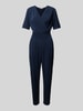 ZABAIONE Jumpsuit in Wickel-Optik Dunkelblau