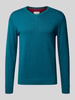 Tom Tailor Regular fit pullover van puur katoen  Petrol