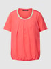Betty Barclay T-shirt met contrasterende ronde hals Koraal