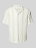 Tom Tailor Denim Relaxed Fit Freizeithemd aus reiner Baumwolle Offwhite