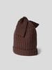 The Holy goat Beanie aus Kaschmir Dunkelbraun