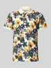 Blend Regular Fit Poloshirt mit gerippten Abschlüssen Modell 'EDI' Sand