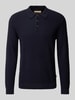 Jack & Jones Premium Strickpullover mit Polokragen Modell 'ANDRI' Dunkelblau