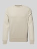 BOSS Orange Strickpullover mit Strukturmuster Modell 'Kaponski' Beige