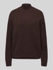 Marc O'Polo DENIM Regular Fit Turtleneck-Pullover aus Schurwoll-Mix Dunkelbraun