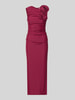 YAS Cocktailkleid mit floralen Applikationen Modell 'DONA' Bordeaux