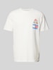 Tommy Jeans T-shirt z nadrukiem ze sloganem Złamany biały