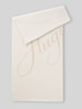 HUGO Schal mit großem Logo-Schriftzug Offwhite