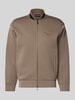 Emporio Armani Sweatjacke mit Zweiwege-Reißverschluss Schlamm