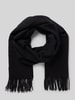 Pieces Schal mit Fransen Modell 'NOAH' Black