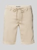 MAC Regular Fit Shorts mit Tunnelzug Beige