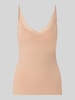 Sloggi Slim Fit Top mit Spitzenbesatz Modell 'Go Blush' Beige
