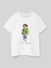 Polo Ralph Lauren Teens T-shirt met motiefprint Offwhite