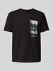 BOSS Green T-Shirt mit Motiv-Print Black