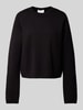 Jake*s Collection Oversized Strickpullover aus Viskose-Mix Black