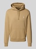 Polo Ralph Lauren Hoodie met labelstitching Beige