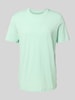 s.Oliver RED LABEL Regular Fit T-Shirt aus reiner Baumwolle mit gummiertem Label Print Mint