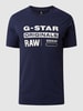 G-Star Raw T-shirt z logo Ciemnoniebieski