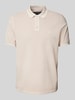 Marc O'Polo Regular Fit Poloshirt aus reiner Baumwolle mit Logo-Stitching Beige