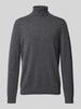 Christian Berg Men Strickpullover mit Rollkragen Anthrazit Melange