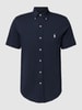 Polo Ralph Lauren Freizeithemd mit Button-Down-Kragen und unifarbenem Design Marine