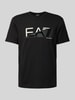 EA7 Emporio Armani T-Shirt mit Label-Print Black