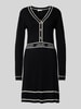 LIU JO SPORT Strickkleid mit kurzer Knopfleiste Black