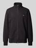 Gant Regular Fit Sweatjacke mit Label-Stitching Black